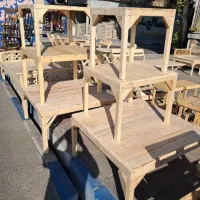 کرسی چوبی یاخلوق سفارشی ابعاد 80 در 80 سانت کامل