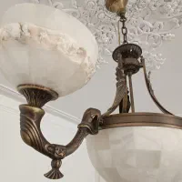 لوستر 3شاخه برنزی