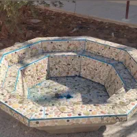 حوض و آبنما هشت ضلعی شیک