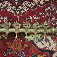 ساعت و رخت آویز برنزی