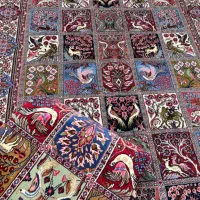 یک جفت قالی ۷ متری ساروق ریز بافت رنگ گیاهی|فرش|تهران, بازار|دیوار