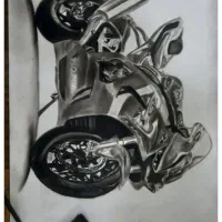 نقاشی موتور|تابلو، نقاشی، عکس|تاکستان, |دیوار