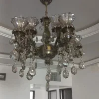 لوستر ۵ شاخه برنجی|لوستر و چراغ آویز|شاهرود, |دیوار