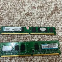 دو عدد رم DDR2 و مادر بورد وپاور