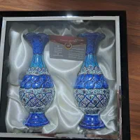 گلدان مینا کاری