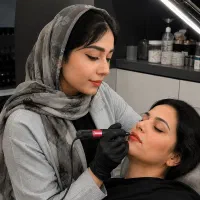بن مژه و شیدینگ لب