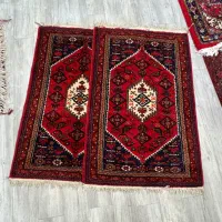 جفت فرش دستبافت ذرع و نیم( ۱ در ۱/۵)طرح زنجان