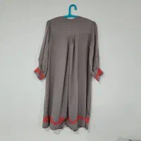 مانتو مجلسی سنتی اسپرت گل برجسته مزون دوز|لباس|پرند, فاز ۳|دیوار