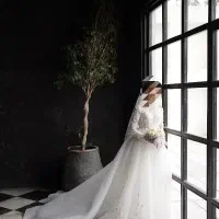 لباس عروس اروپایی مزون دوز سایز۳۴،۳۶،۳۸ حرااج