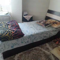 تخت کمجا ( کم جا چوب ) 90*200 با تشک