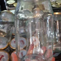 شیشه های خالی رب وسس بادر های رنگی رنگی