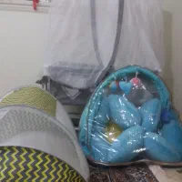 گهواره تشک بازی و پشه بند