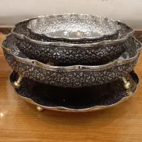 ظروف مس پایه برنج|صنایع دستی و سایر لوازم تزئینی|فولادشهر, C8|دیوار