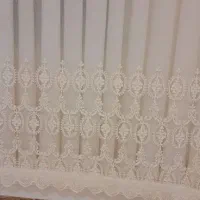 پرده و زیر پرده نو به عرض ۲ متر|پرده، رانر، رومیزی|میانه, |دیوار