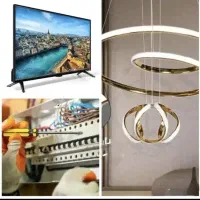 برقکاری.نصب تلوزیونTv.آنتن .لاین نوری کابینت