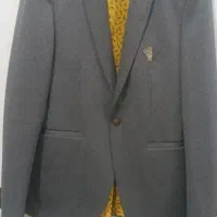 دو عدد کت شلوار مردانه رنگ طوسی و زرشکی سایز XL