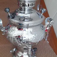 سماور گازی نو ۶لیتری|سماور، چای‌ساز، قهوه‌ساز|قم, دروازه چوبی|دیوار