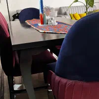 میز ناهارخوری ۶ نفره به همراه یک نیمکت ۳ نفره