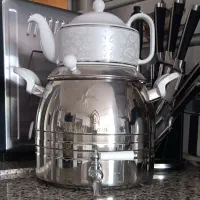 سماور و قوری|قوری، کتری، قهوه‌ساز دستی|بیضا, |دیوار