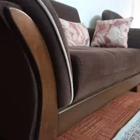 مبلمان هفت نفره رنگ قهوه ای