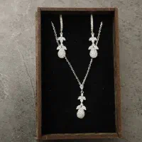 زنجیر گوشواره نقره