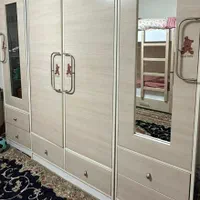 تخت خواب یک‌نفره دوطبقه MDF با کمد ۴ تکه|تخت و سرویس خواب|تهران, سنائی|دیوار