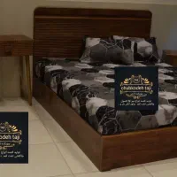 تخت دو نفره کد ۵۰ مدل خطی سرویس خاب تشک طبی فنری|تخت و سرویس خواب|مشهد, یاس|دیوار