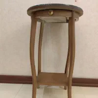 میز تلفن چوبی
