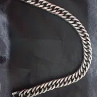 دستبند استیل و چرم