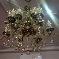 لوستر برنجی ۶شاخه ۱۲شعله