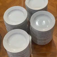 بشقاب گود چینی نسترن سفید ۶عددی ۳۵۰ تومن نو