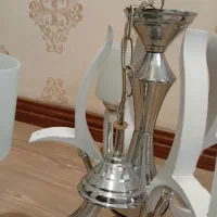 لوستر چهار شاخه سفید|لوستر و چراغ آویز|همدان, |دیوار