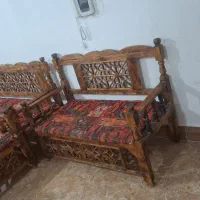 مبل7 نفره سنتی چوبی بهترین چوب