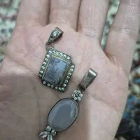 آویز نقره و سنگ