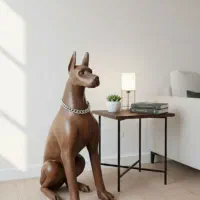 سگ کنار سالنی