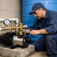 نصب پمپ و منبع آب لوله کشی در تهران