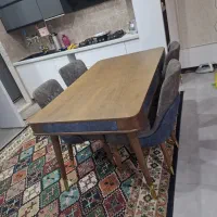 میز چهار نفره چوبی اصلی ناهار خوری
