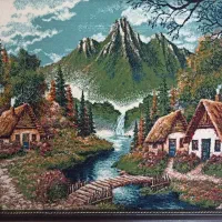 تابلو فرش زیبا|تابلو فرش|قم, شاه ابراهیم|دیوار