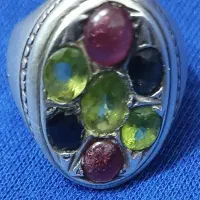 انگشتر نقره هفت نگین