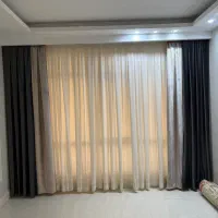 پرده کناره مخمل طوسی