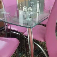 میز ناهار خوری چهارنفره درحد نو کاملا سالم و تمیز|میز و صندلی غذاخوری|نجف‌آباد, فردوسی شمالی|دیوار