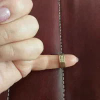 حلقه جواهر طلای سفید و زرد