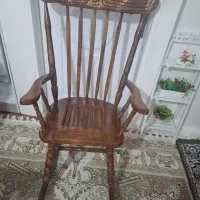 صندلی راک نو چوبی کاملا سالم