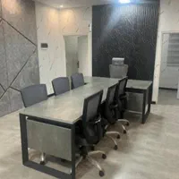 میزکنفرانس و جلسه گروهی دیوایدر مدرن فلزی و چوبی