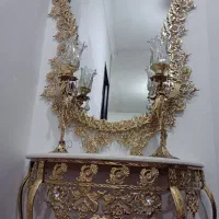 آینه شمعدان برنزی