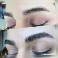 میکروبیلدینگ و شید لب و بن مژه و کوتاهی مو