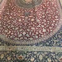 فرش ۶متری دستبافت تمام ابریشم قم مارک دار