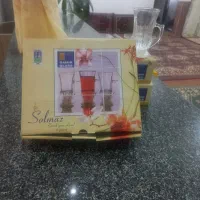 سه دست استکان کمر باریک نو وآک