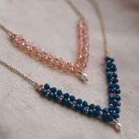 گردنبند مرواریدی کریستال