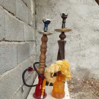 قلیان تنه چوبی